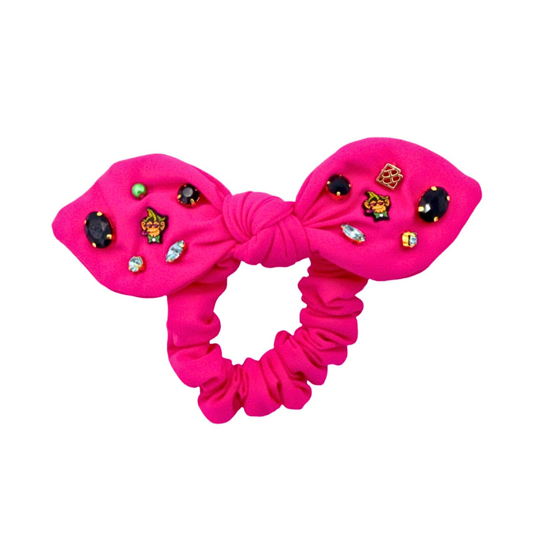 Party Animals Pink Logo Bow Scrunchie PRE-ORDER (Est Ship 7/15)
