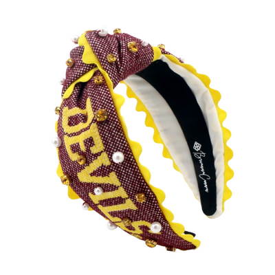 Arizona State Adult SUN DEVILS Cross Stitch Headband