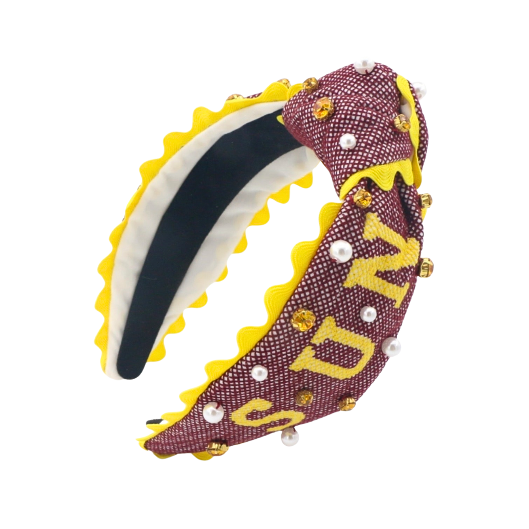 Arizona State Adult SUN DEVILS Cross Stitch Headband