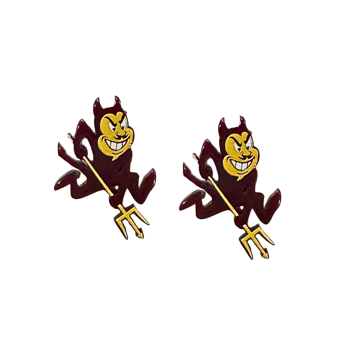 Arizona State Sun Devil Stud Earrings