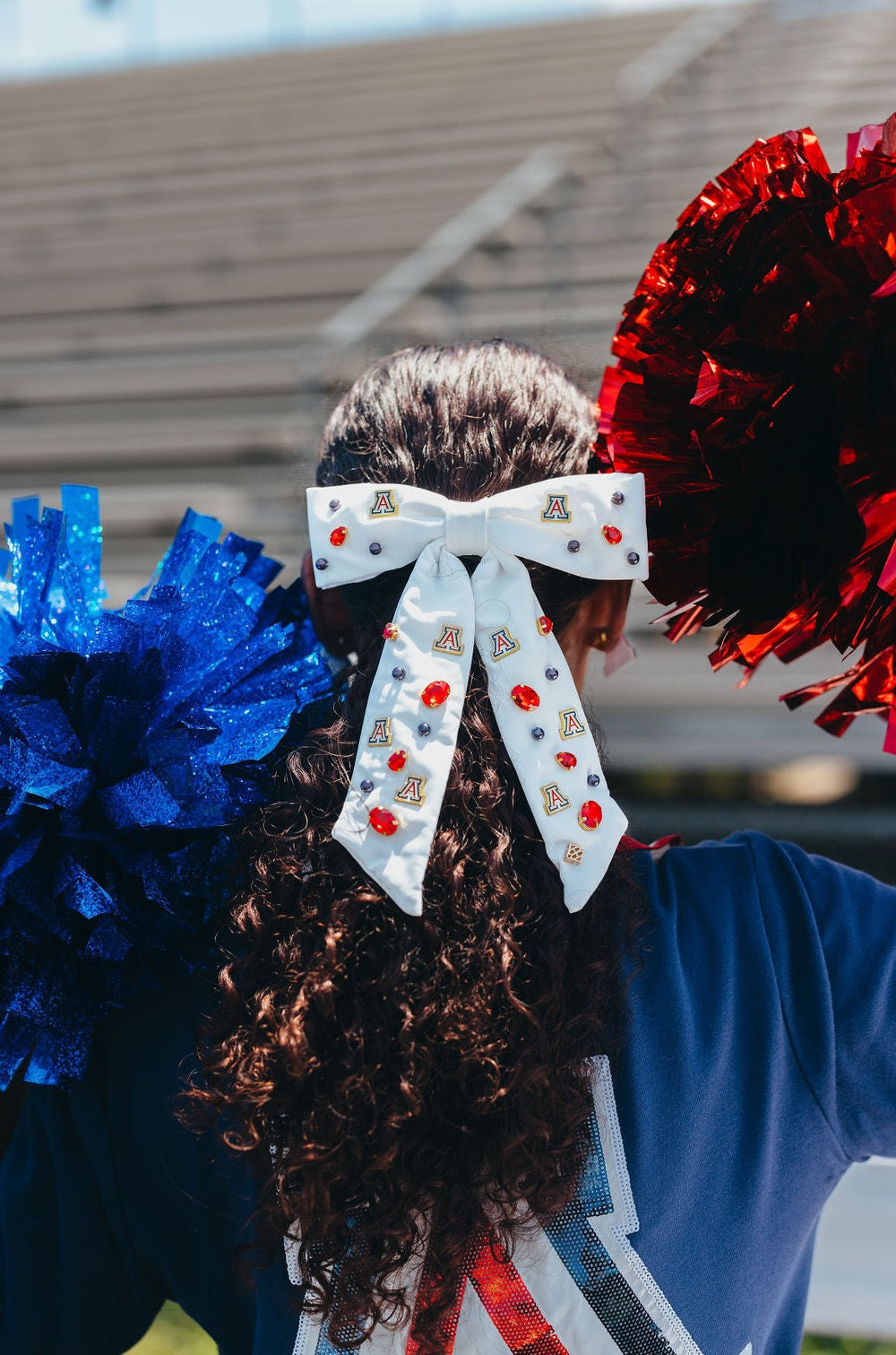 Arizona White Bow  Barrette