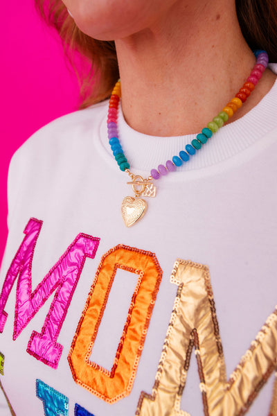 Rainbow Locket Necklace