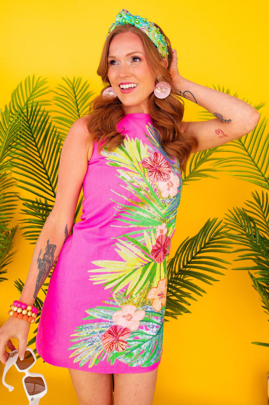 Palm Princess Sundress