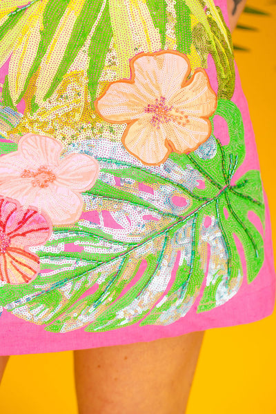 Palm Princess Sundress