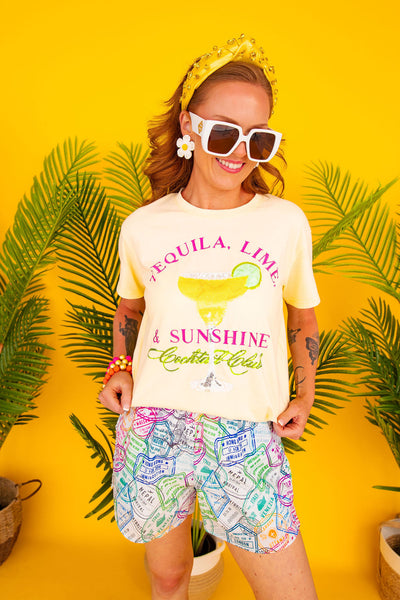 Tequila, Lime & Sunshine Cocktail Club T-Shirt