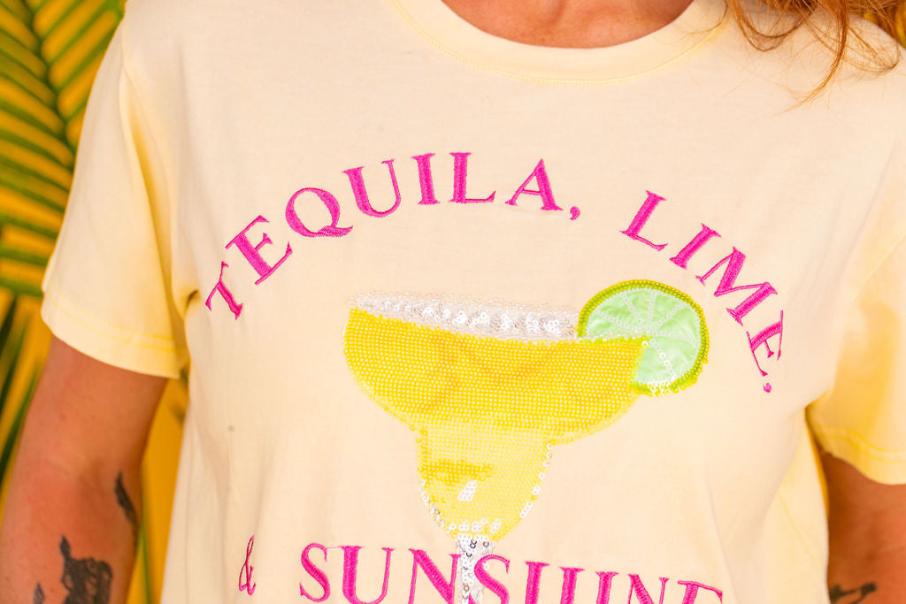 Tequila, Lime & Sunshine Cocktail Club T-Shirt