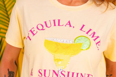 Tequila, Lime & Sunshine Cocktail Club T-Shirt