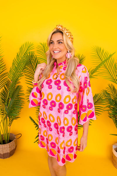 BC Caftan - Cara Cara Pink & Orange