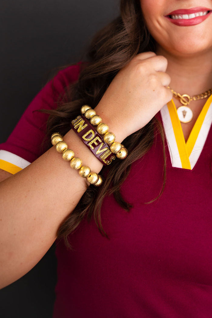 Maroon SUN DEVILS Cuff