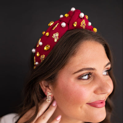 Arizona State Maroon Logo Headband