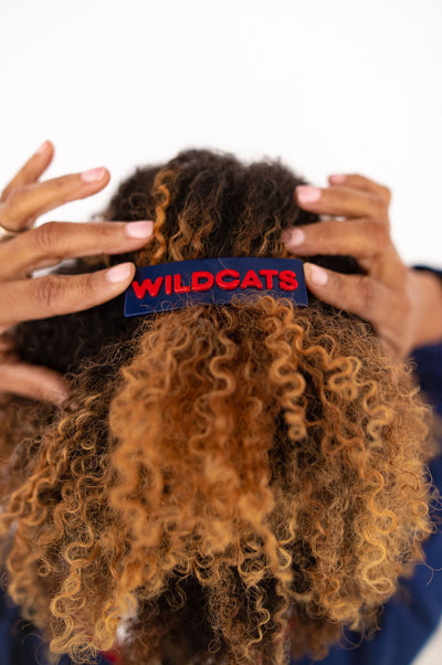 Arizona Navy WILDCATS Rectangle Barrette Clip