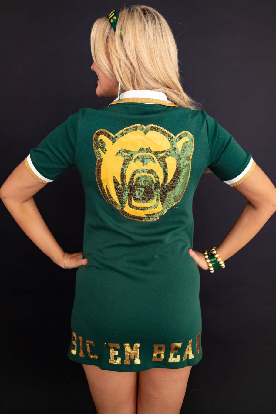 Baylor BC Club Dress with Bear Logo