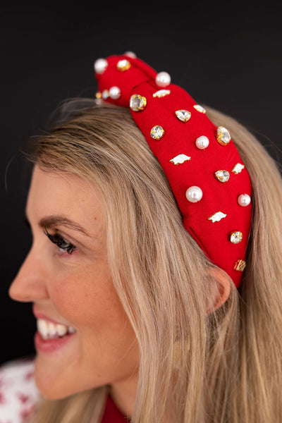 Arkansas Cardinal Red Logo Headband