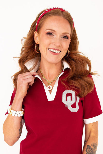 Oklahoma Logo Hoop Earrings