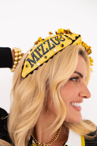 Missouri Child Size MIZZOU TIGERS Cross Stitch Headband