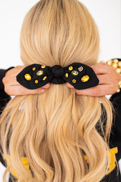 Missouri Black Logo Bow Scrunchie