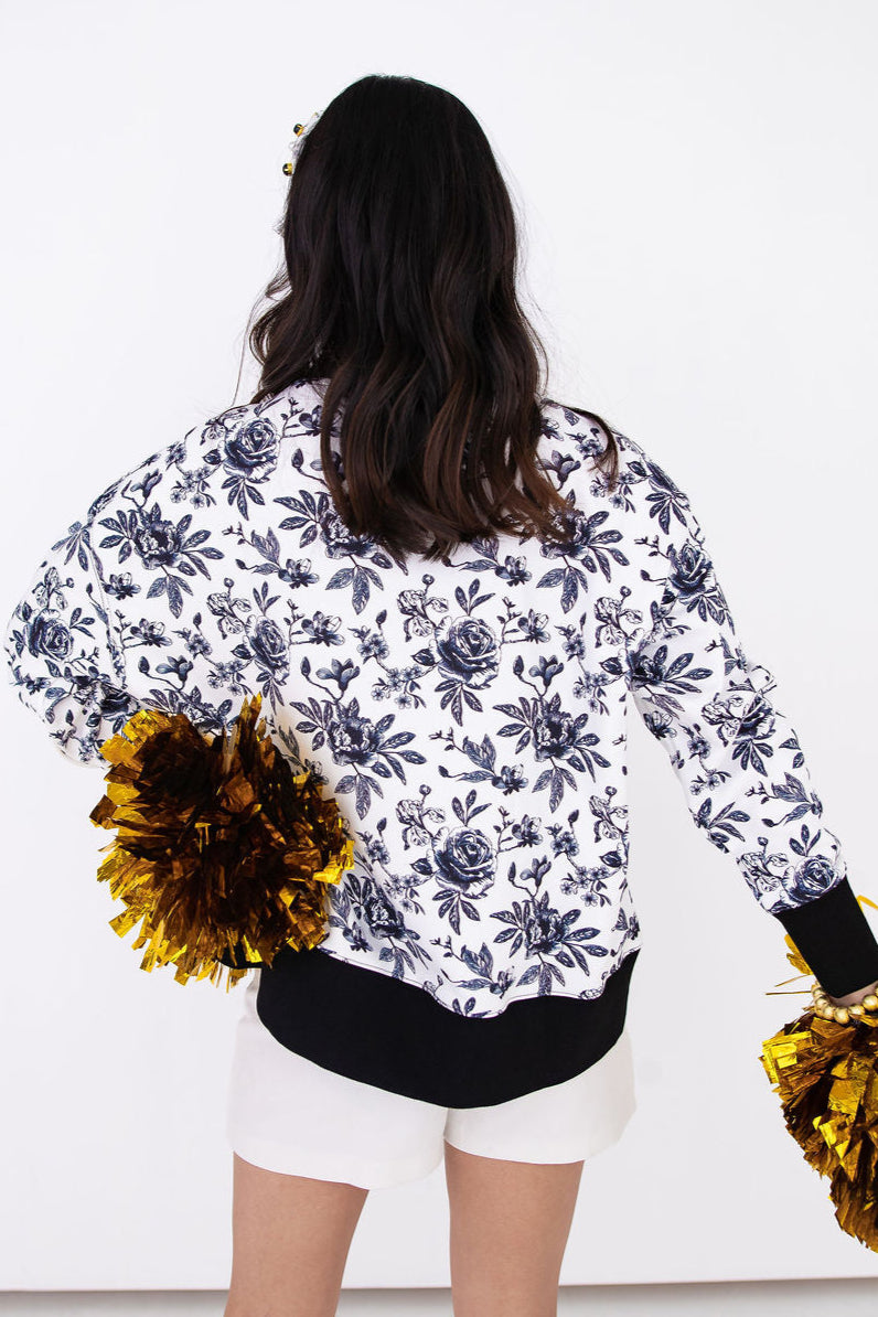 Missouri Floral Toile Sweatshirt