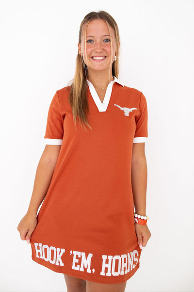 Texas BC Club Dress with Longhorn