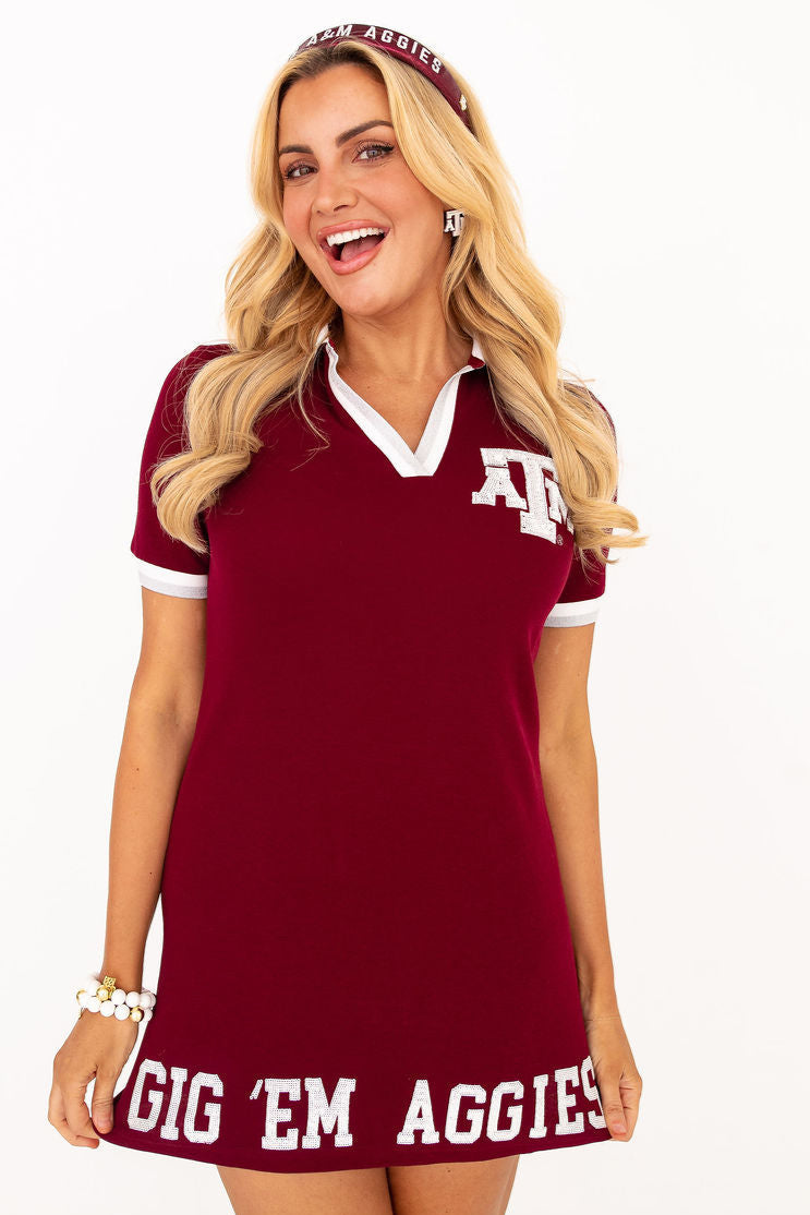 Texas A&M BC Club Dress with Reveille Logo