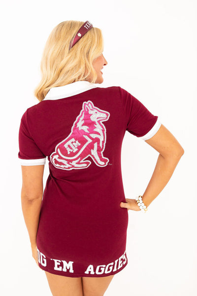 Texas A&M BC Club Dress with Reveille Logo