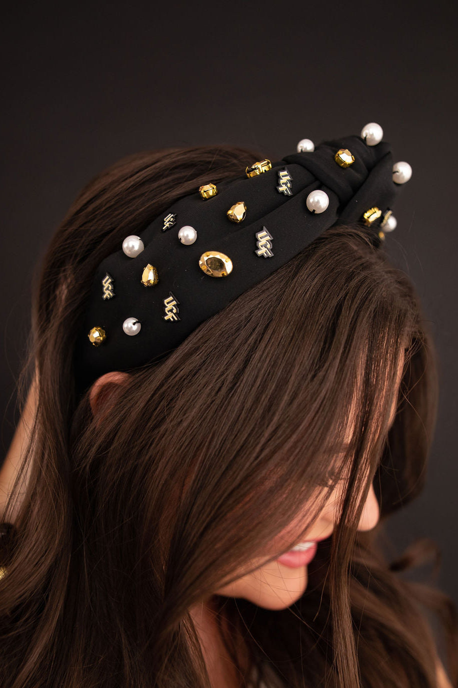 Central Florida Black Logo Headband