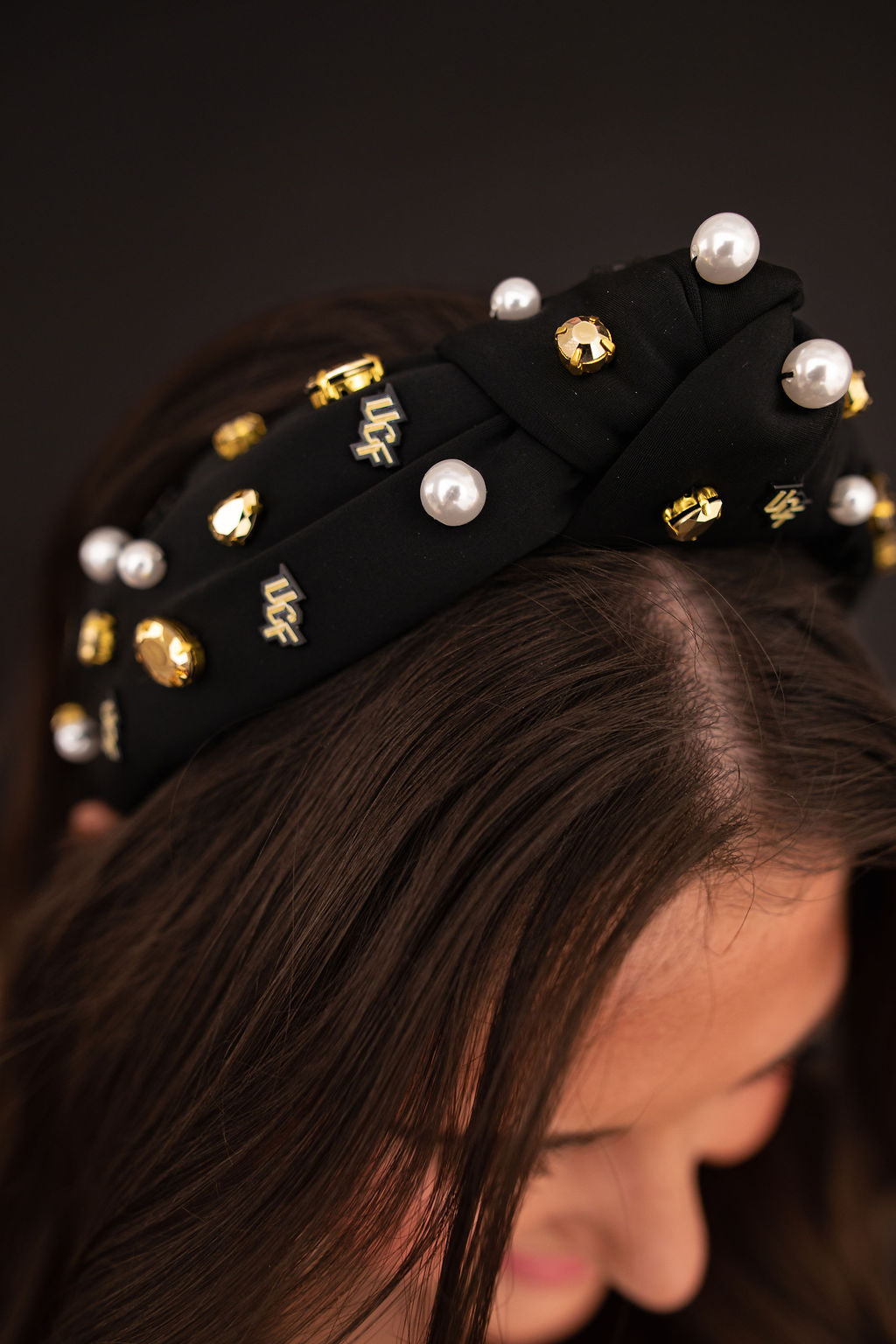Central Florida Black Logo Headband