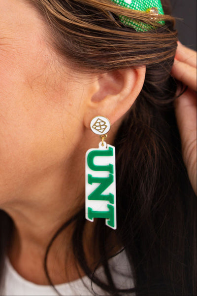 North Texas Green UNT Earrings