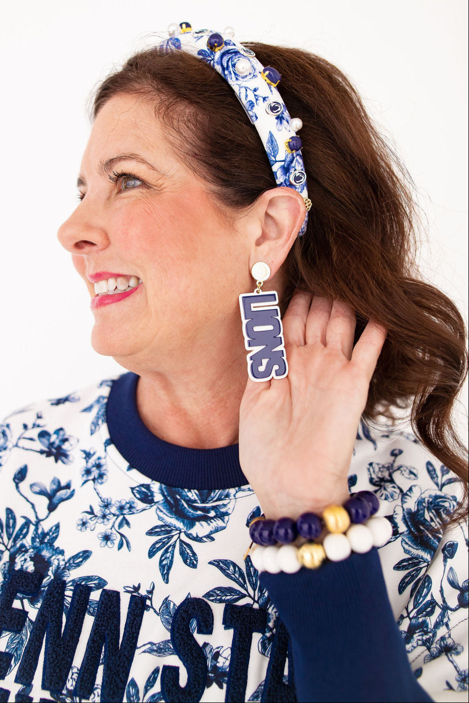 Penn State Navy NITTANY LIONS  Earrings