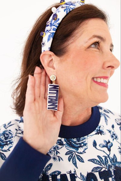 Penn State Navy NITTANY LIONS  Earrings