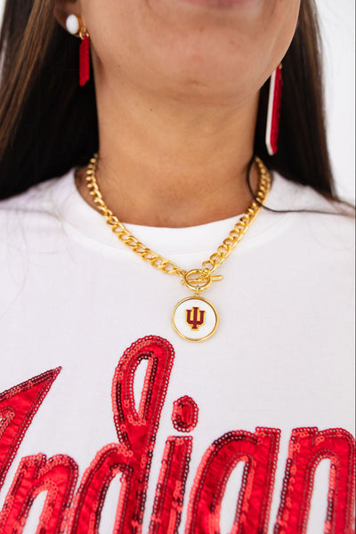 Indiana Pearl Pendant Necklace