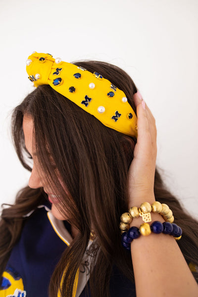 Michigan Maize Logo Headband