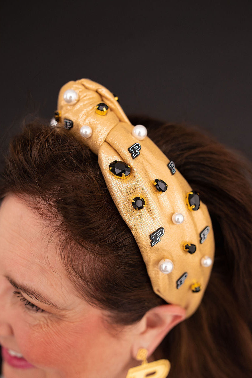 Purdue Gold Logo Headband