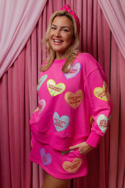 1 Corinthians Candy Hearts Sweatshirt PRE-ORDER (Est. Ship 1/9)