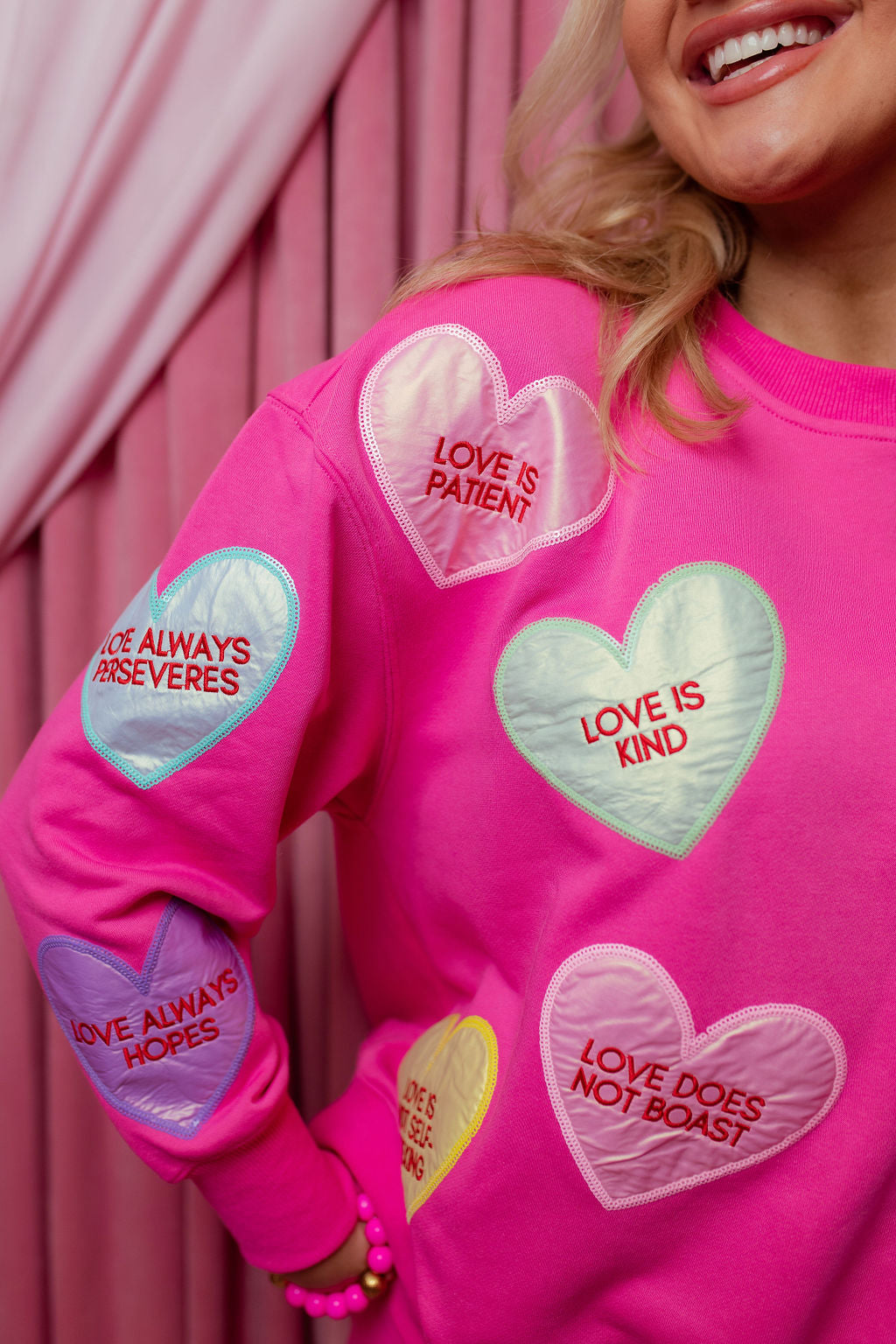 1 Corinthians Candy Hearts Sweatshirt PRE-ORDER (Est. Ship 1/9)