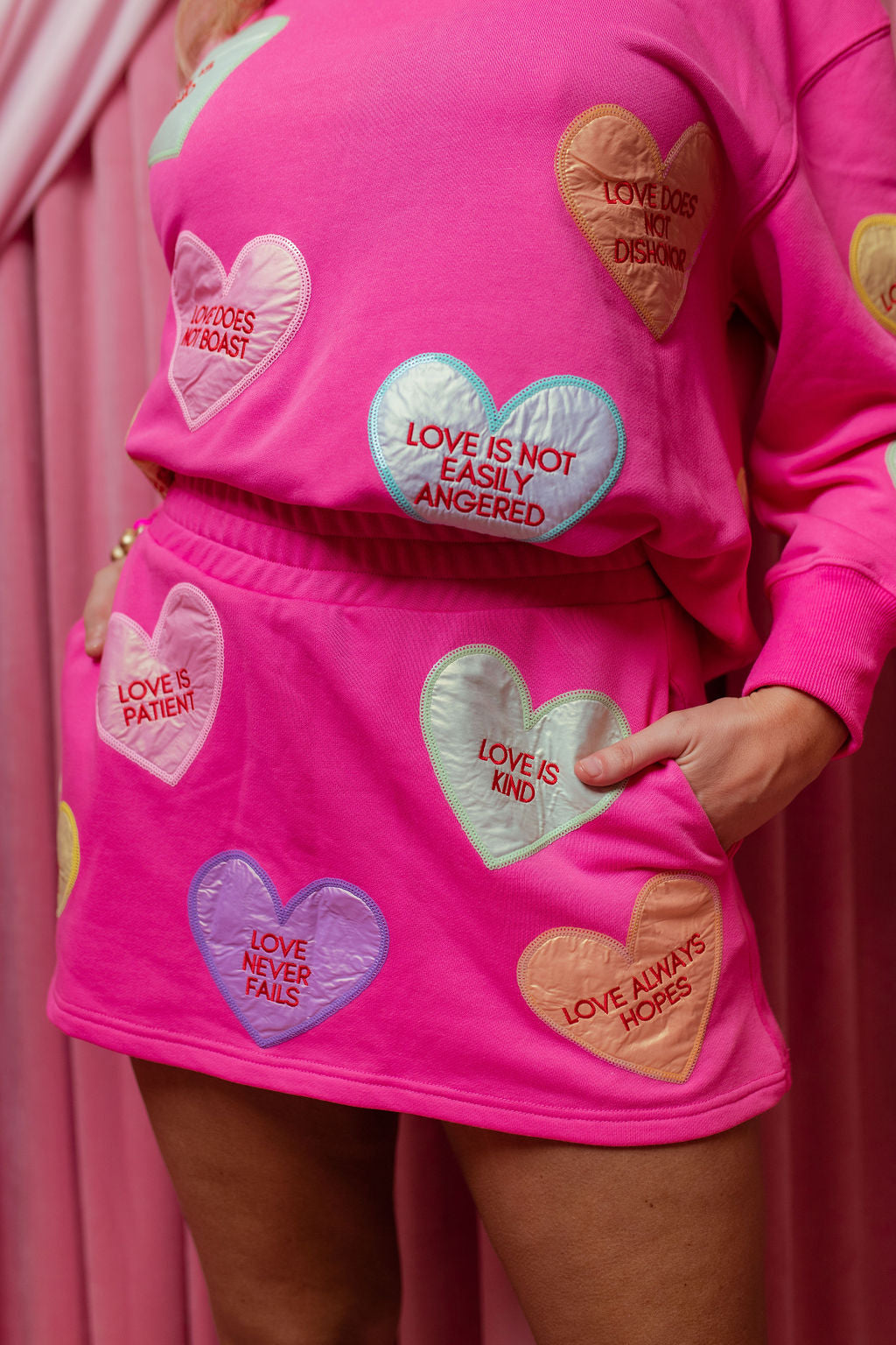 1 Corinthians Candy Hearts Skirt/Skort PRE-ORDER (Est. Ship 1/9)