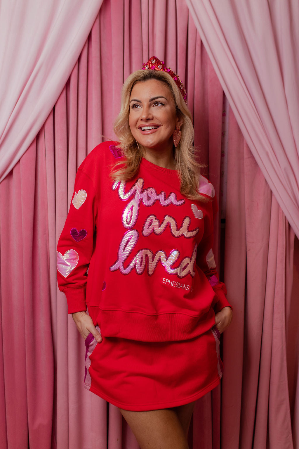 You Are Loved Red Sweatshirt PRE-ORDER (Est. Ship 1/7)