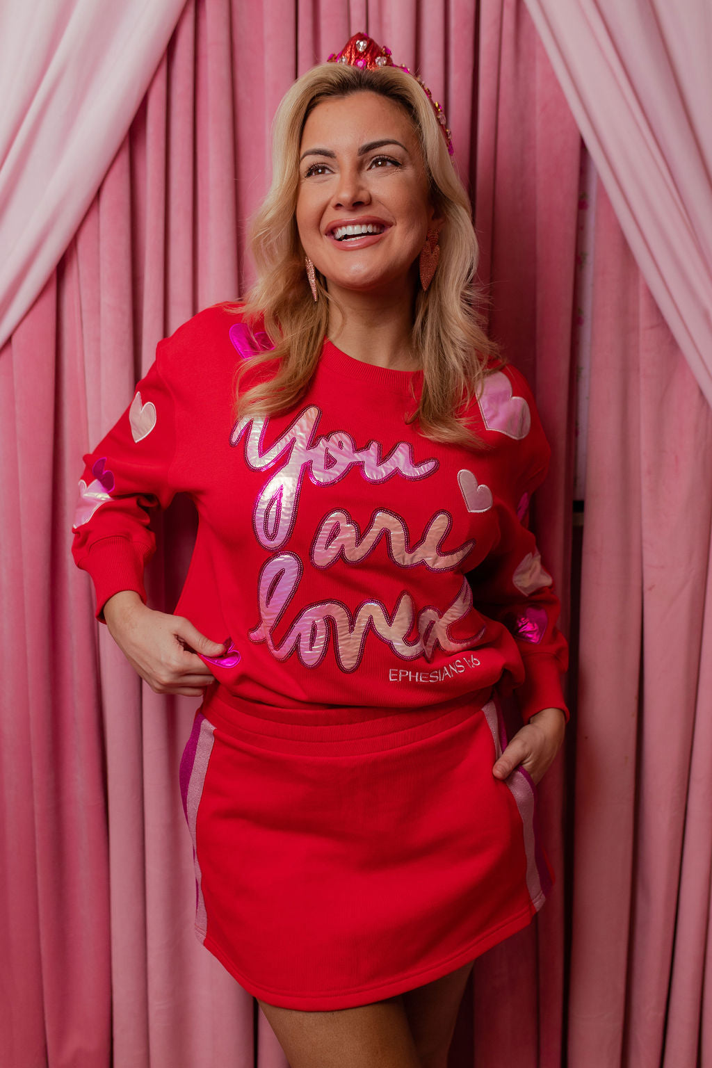 You Are Loved Red Sweatshirt PRE-ORDER (Est. Ship 1/7)