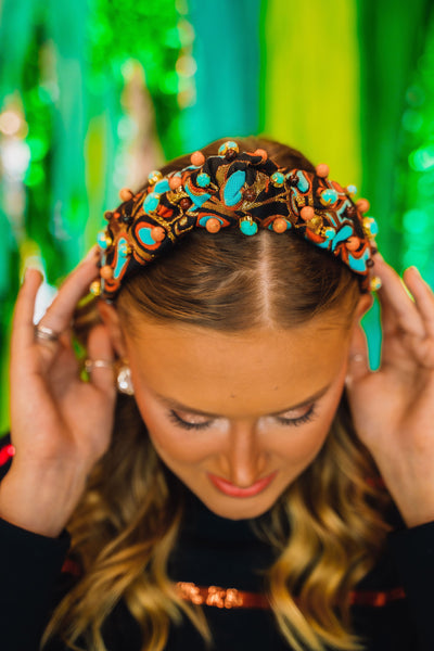 Adult Size Meadow Butterfly Headband With Cabachons