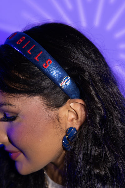 Buffalo Bills Thin Embroidered Headband