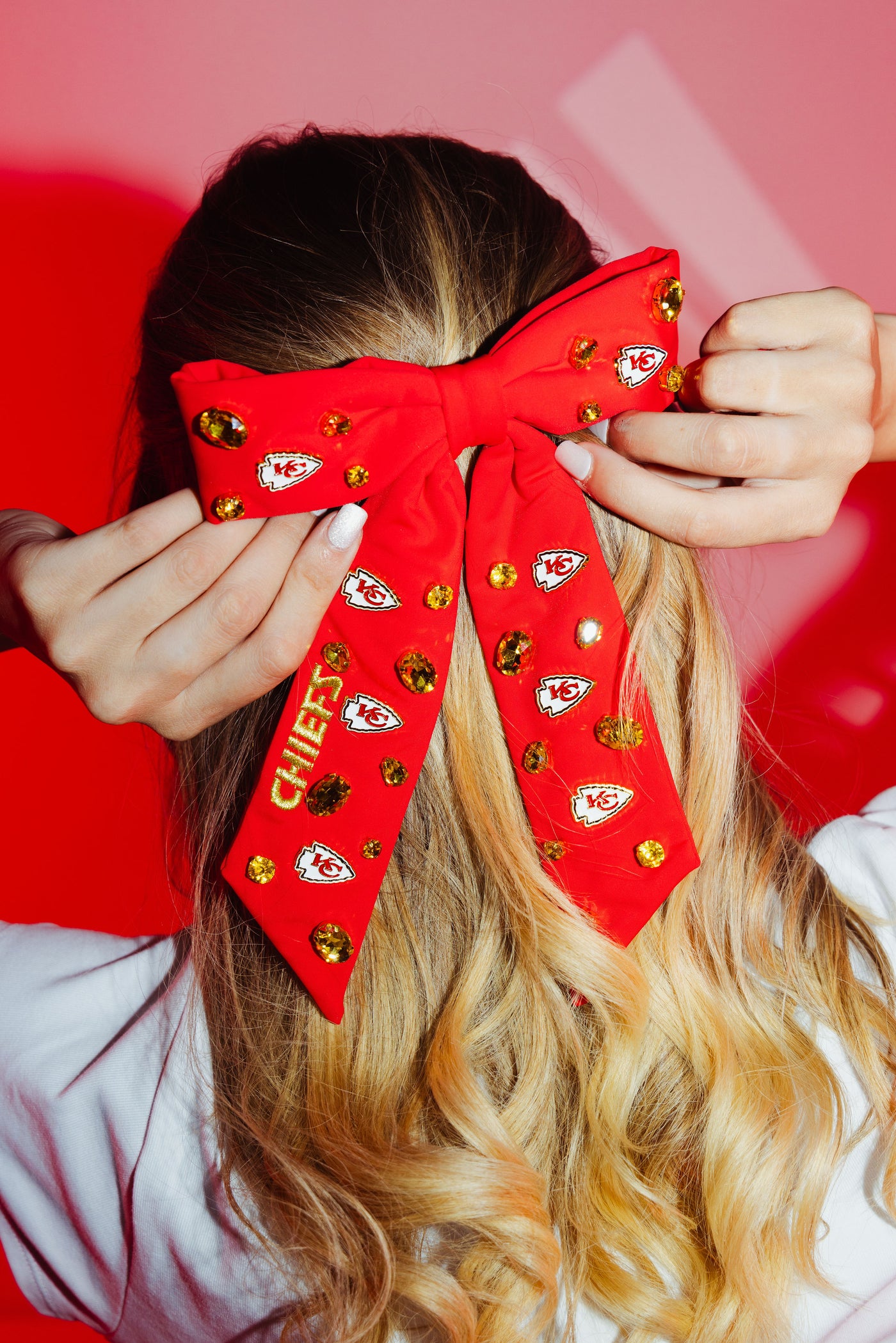 Kansas City Chiefs Red Bow Barrette