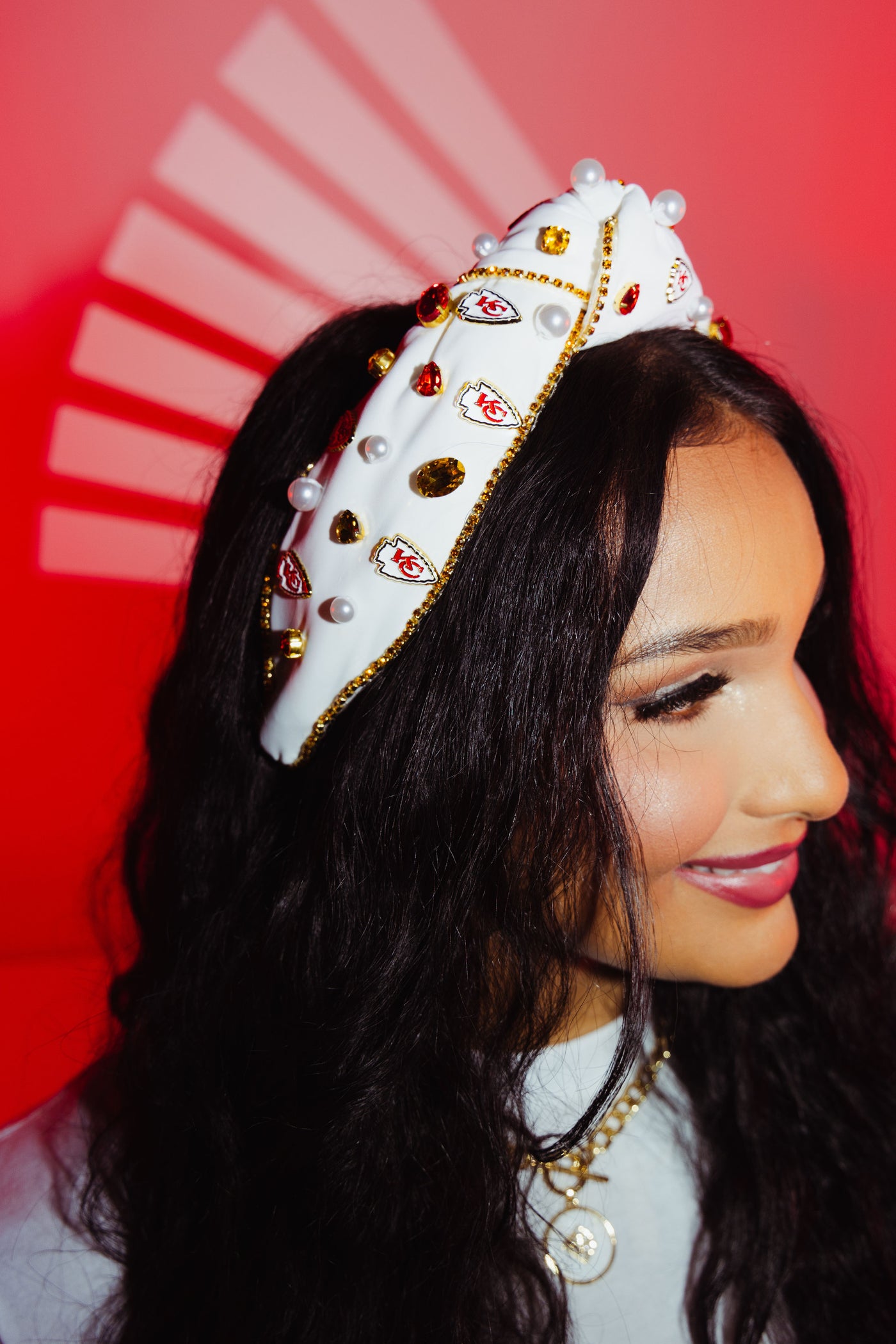 Kansas City Chiefs White Logo Headband