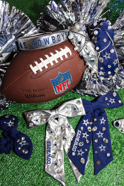 Dallas Cowboys Navy Bow Barrette