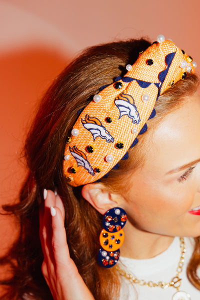 Denver Broncos Adult Cross Stitch Headband