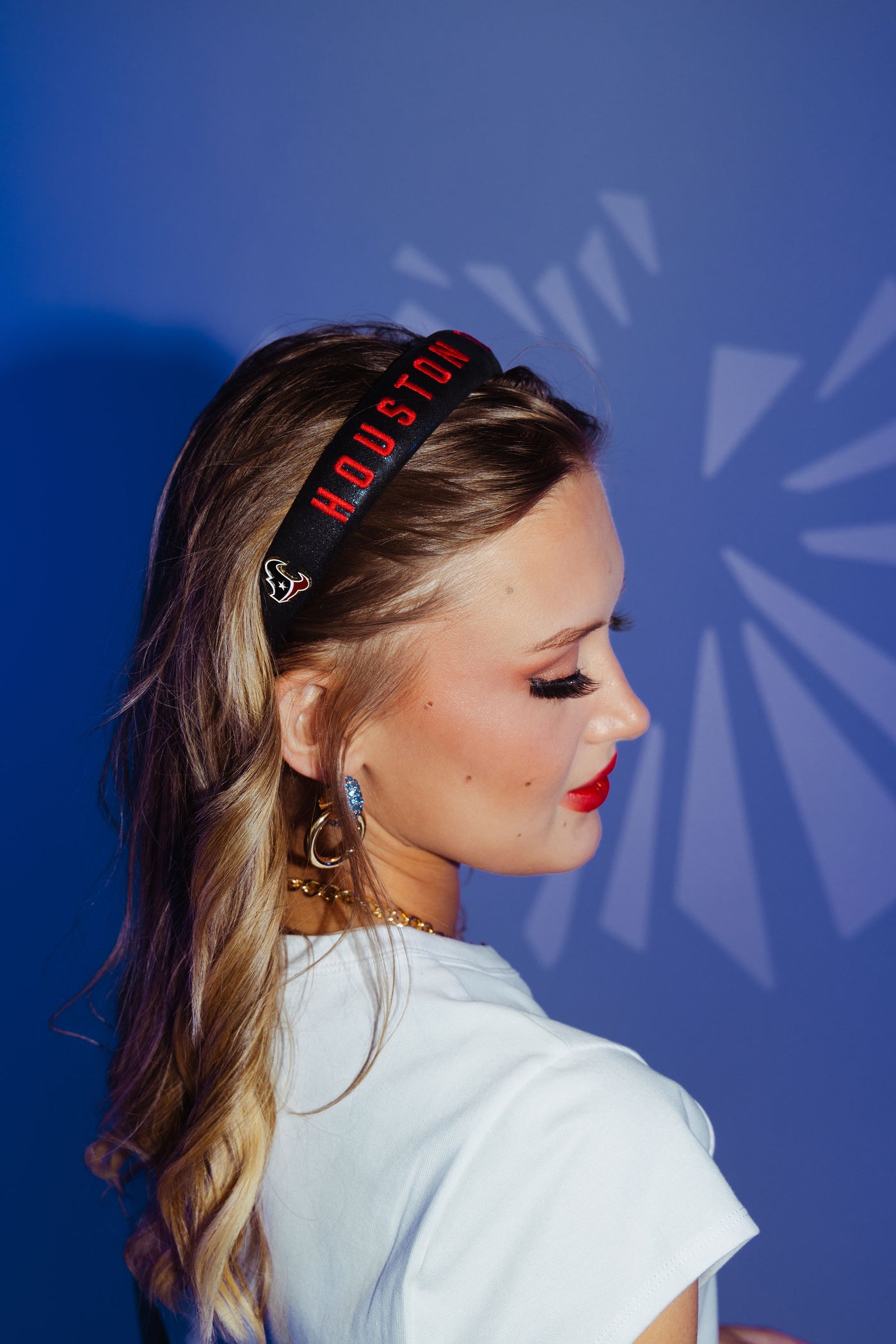 Houston Texans Thin Embroidered Headband