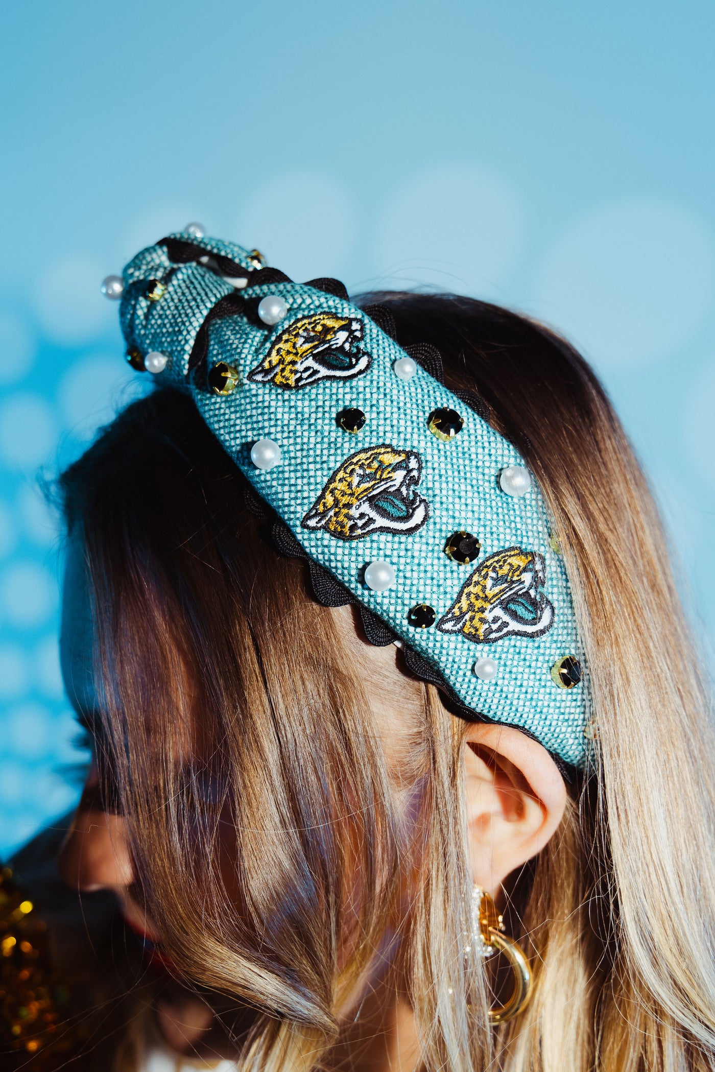 Jacksonville Jaguars Adult Cross Stitch Headband