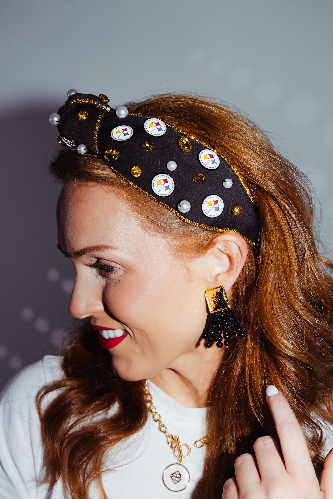 Pittsburgh Steelers Black Logo Headband