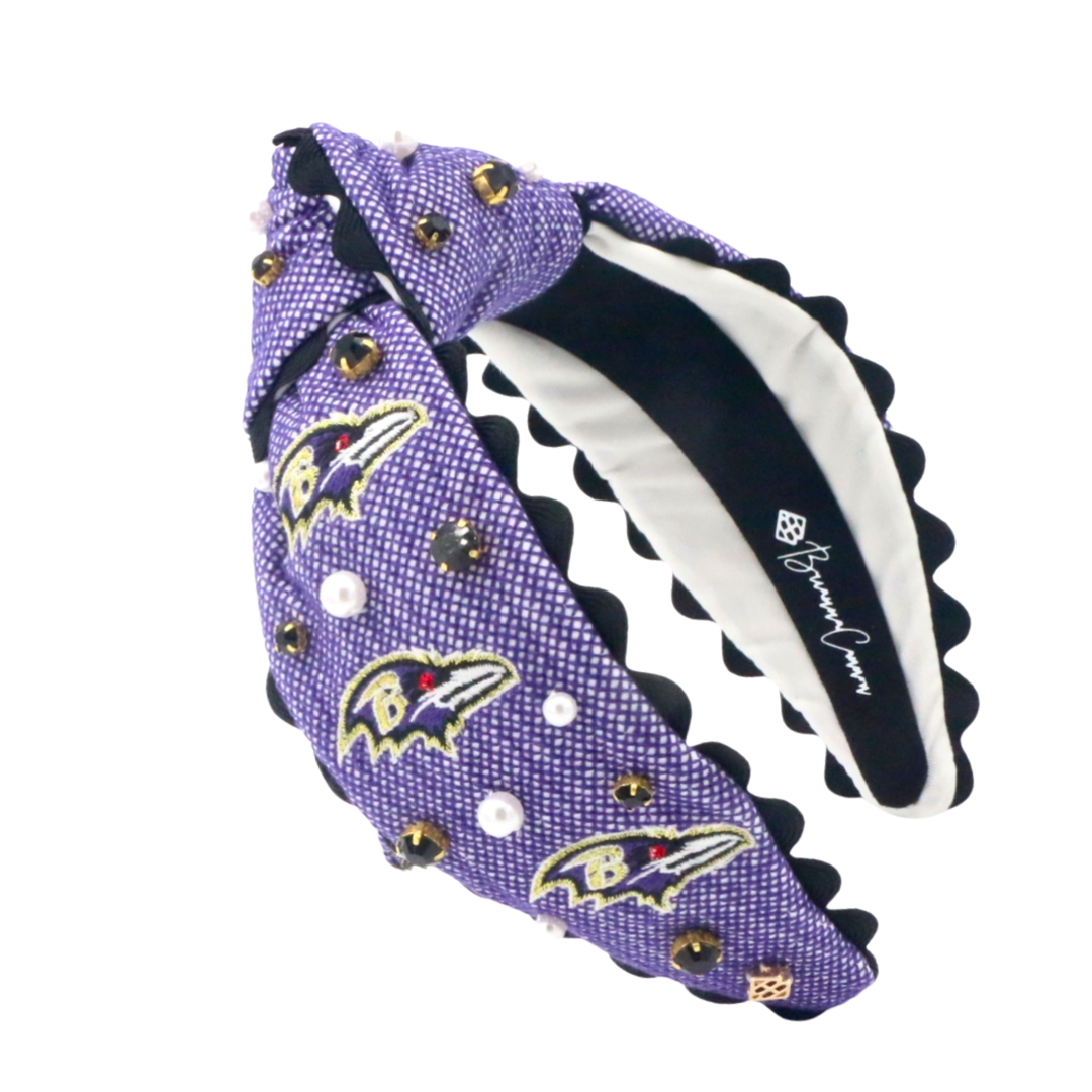 Baltimore Ravens Adult Cross Stitch Headband