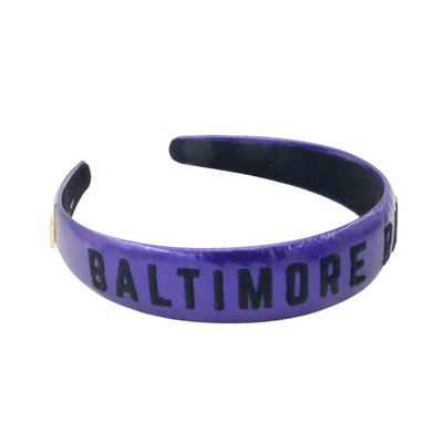 Baltimore Ravens Thin Embroidered Headband