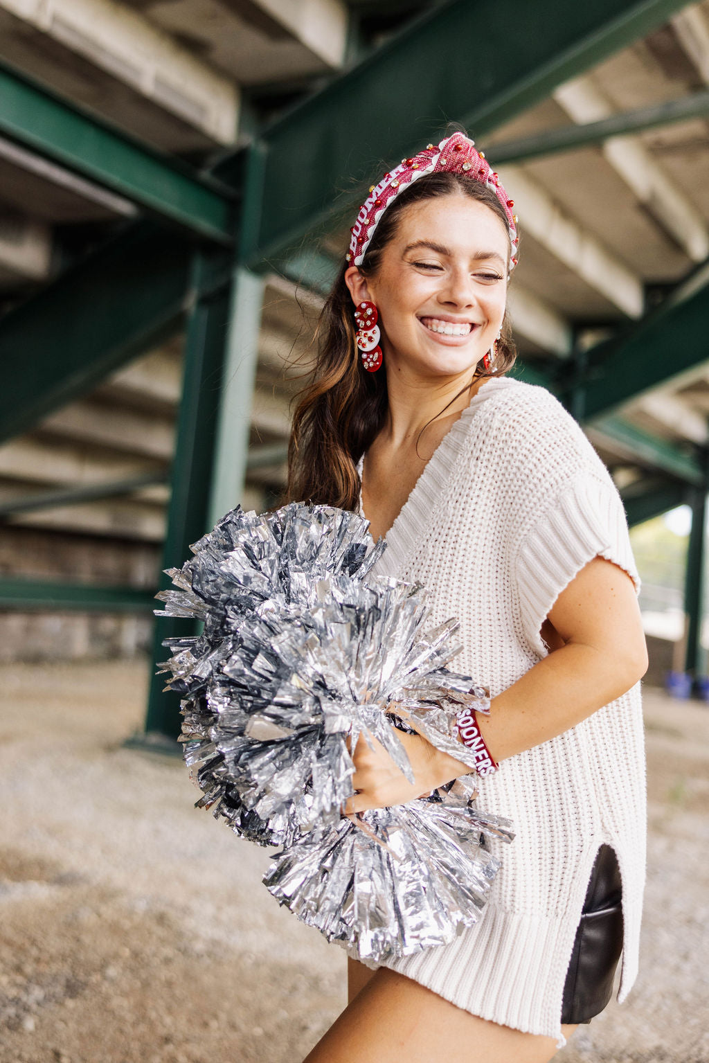 Oklahoma Adult Size BOOMER SOONER Cross Stitch Headband – Brianna Cannon