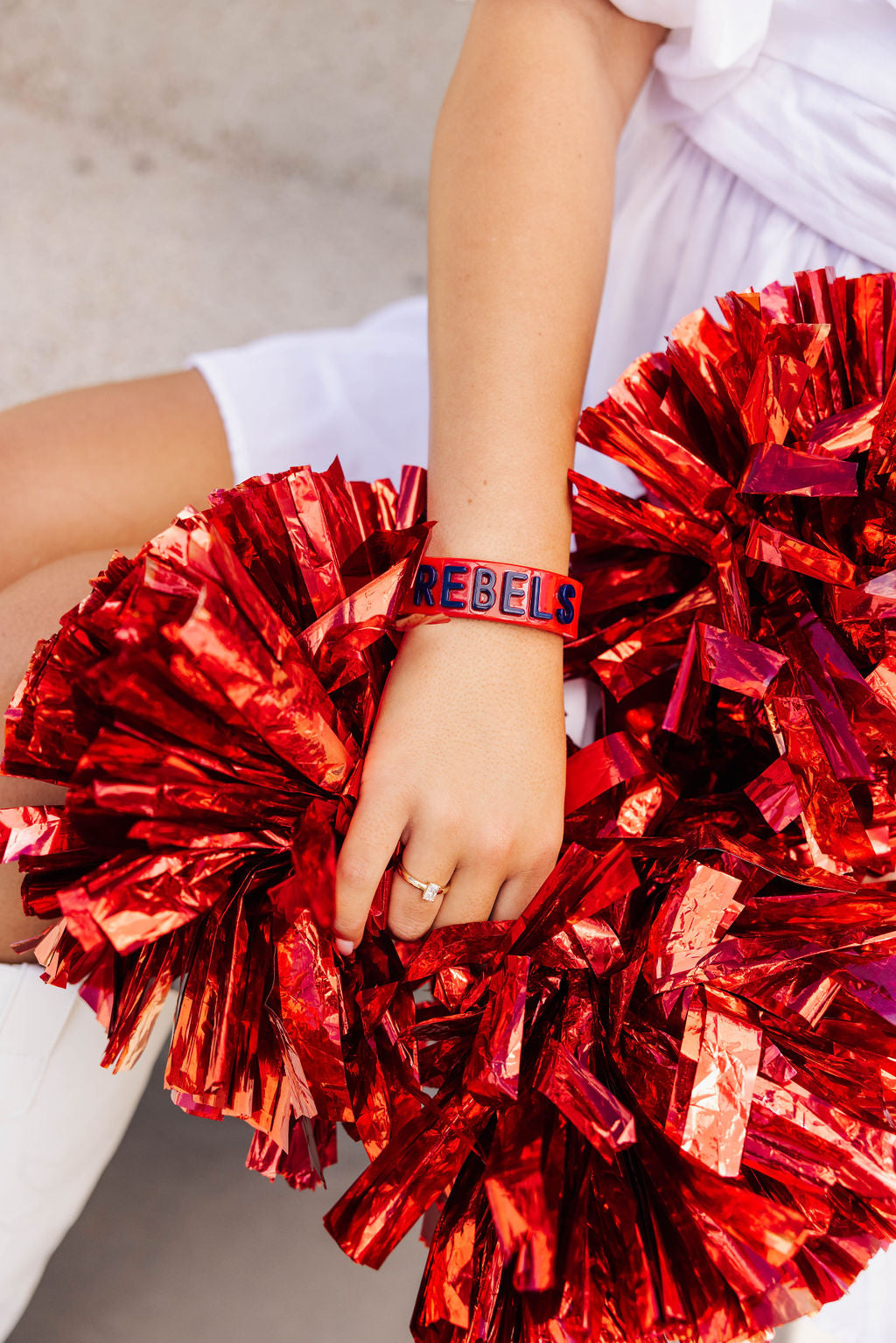 University of Mississippi Red REBELS Cuff